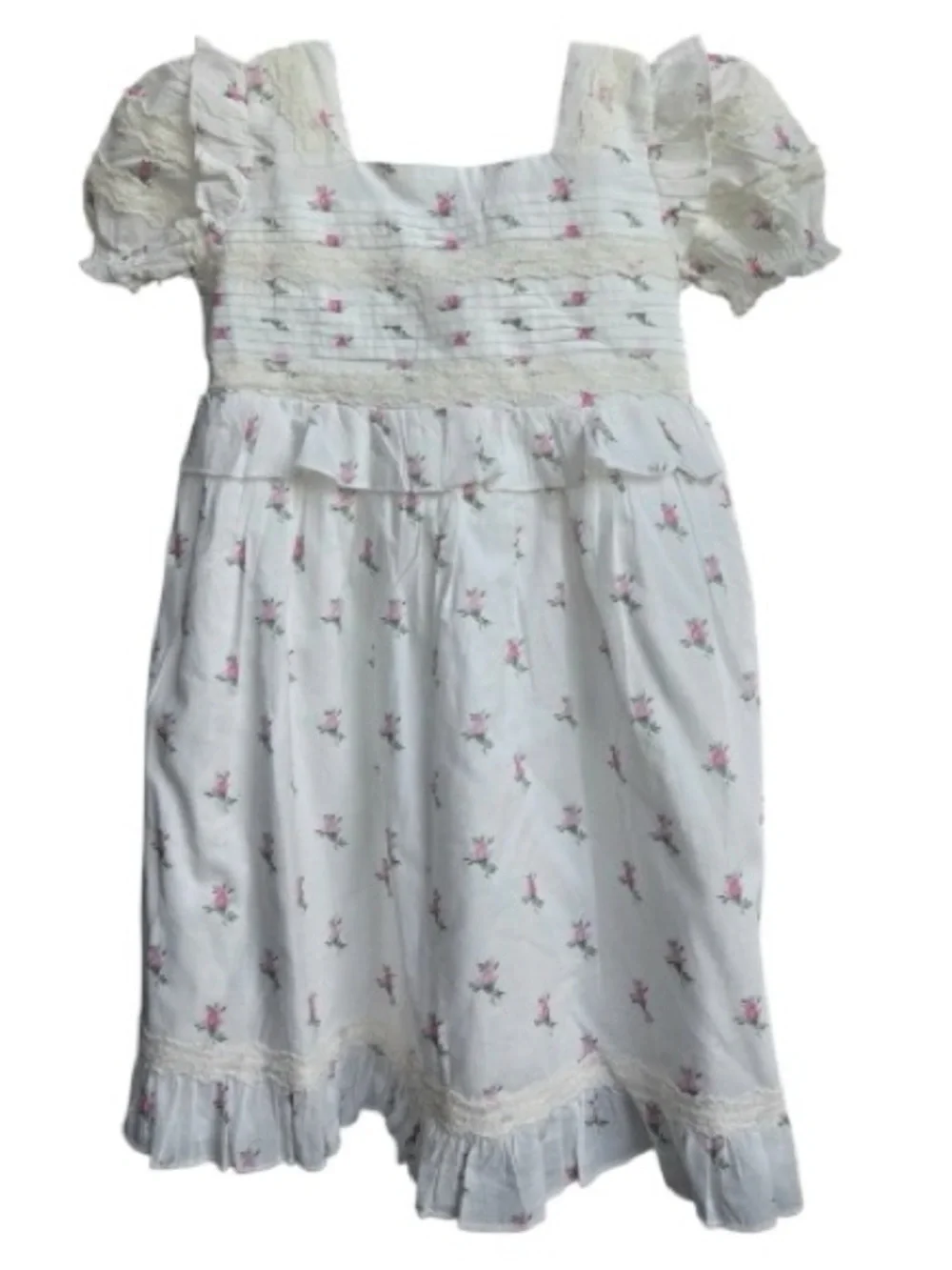For Love & Lemons Lil Lemons Wildflower Dress 6T NWT Lace Ruffle Organic Cotton